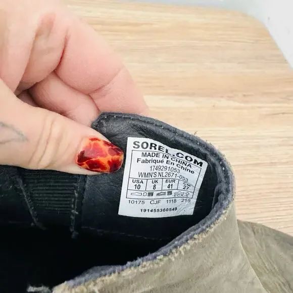 Sorel Emelie Chelsea boots. Down Leather Women’s Size 10 - Picture 9 of 10